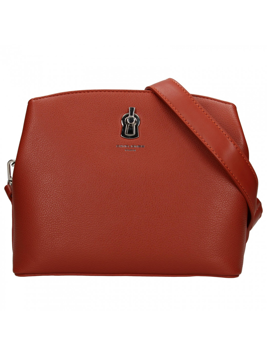 Dámská crossbody kabelka David Jones Karmen – červeno-hnědá